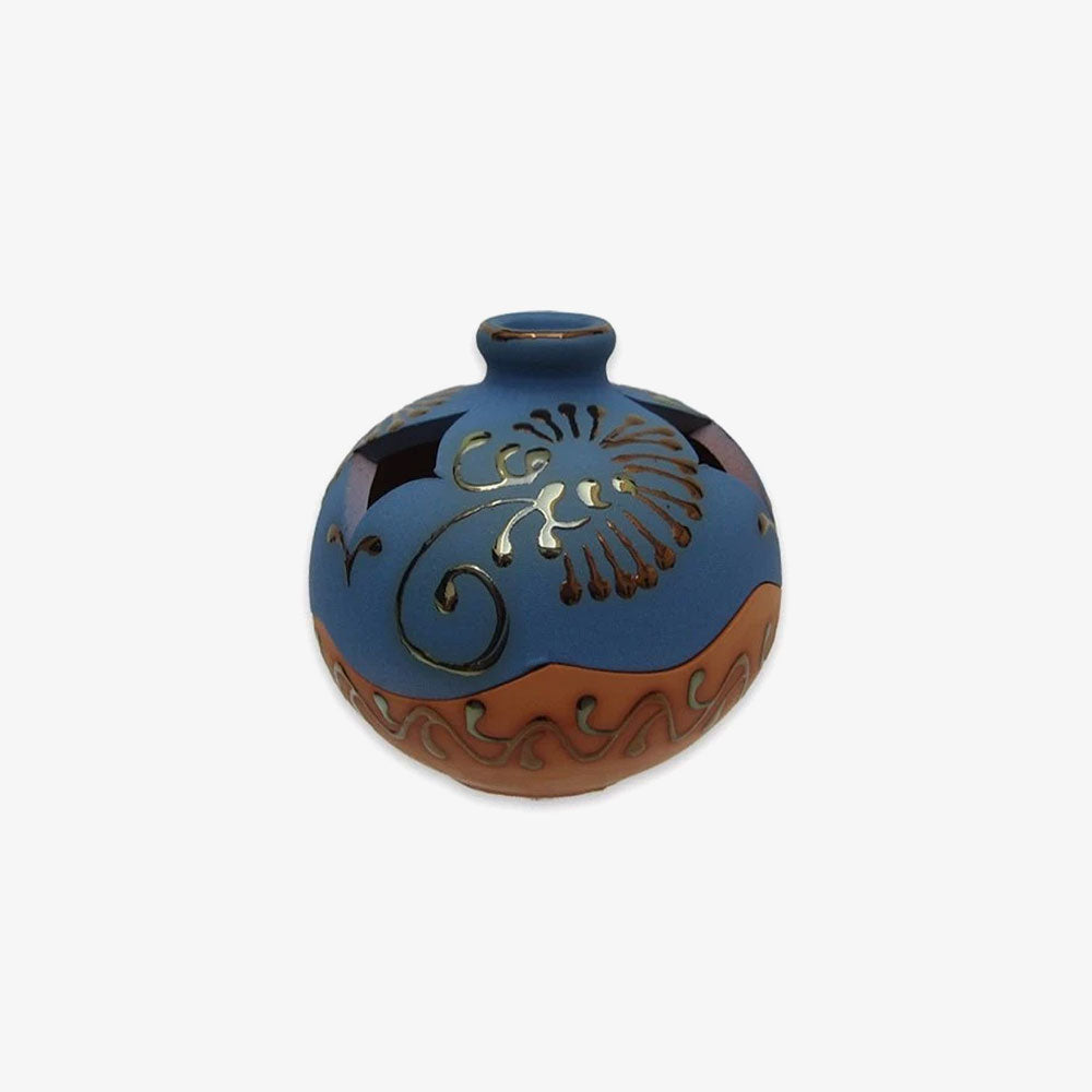 Blue and Terracotta Ball-shaped Embellisher