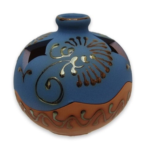 Blue and Terracotta Ball-shaped Embellisher