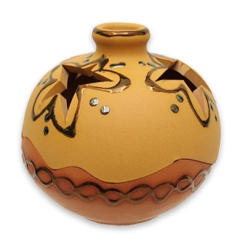 Yellow and Terracotta Ball-shaped Embellisher